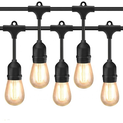 48FT 48ft S14 String Lights Outdoor Solar in Holiday Lighting Garden Powered String Lights with Bulbs Led Edison - Buy String Lights with Led Bulbs