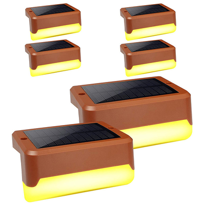 New Solar Wall Stair Step Lights Outdoor Waterproof Home Landscape Decoration Solar LED Garden Fence Light