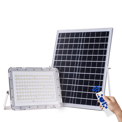 Polycarbonate 50w 100w 150w 200w Flood Light Solar Wall Light with Remote Control High Bright Outdoor Garden Lights